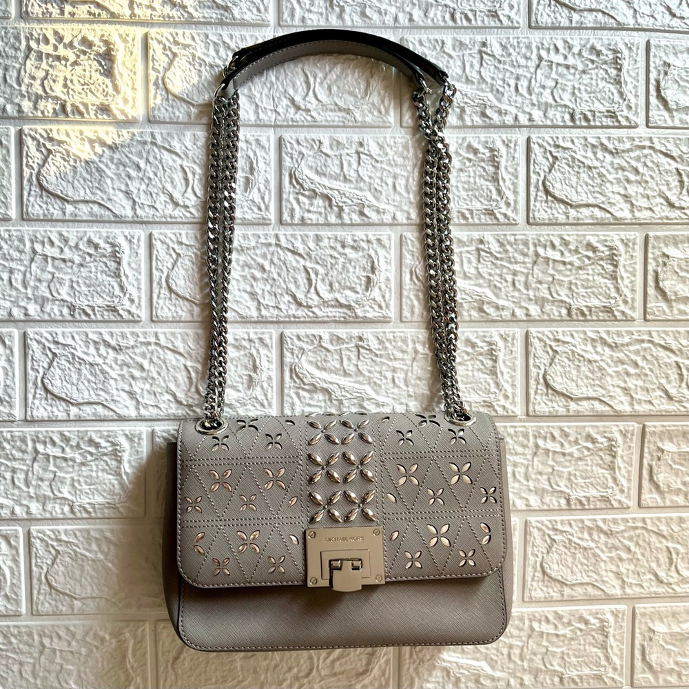 Michael Kors Tina Floral Stud Handbag NWT